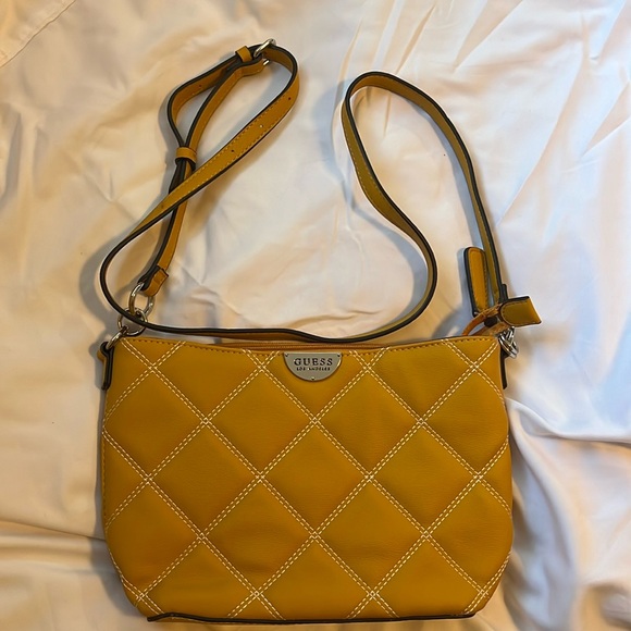 Handbags - Guess Los Angeles Yellow Crossbody Bag